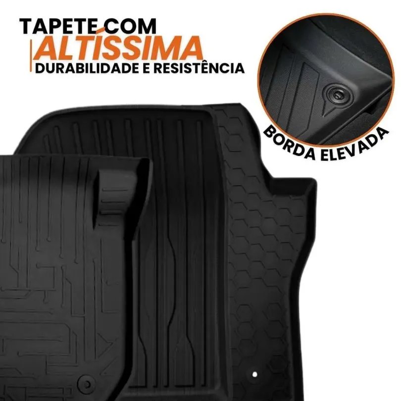 Tapete com altíssima durabilidade e borda elevada